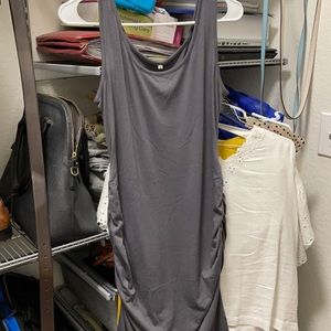 Grey maternity dress